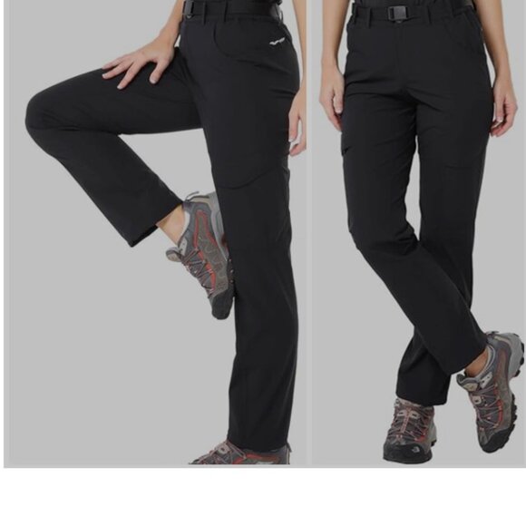 Mier Straight Leg Cargo Pants Size 14 Black - Picture 1 of 14